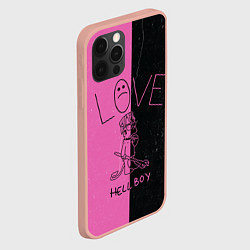 Чехол для iPhone 12 Pro Max Lil Peep: Hell Boy, цвет: 3D-светло-розовый — фото 2