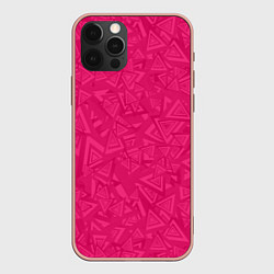 Чехол для iPhone 12 Pro Max Абстракция и фигуры, цвет: 3D-светло-розовый