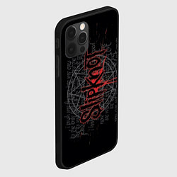 Чехол для iPhone 12 Pro Max Slipknot: Pentagram, цвет: 3D-черный — фото 2