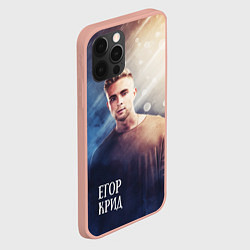 Чехол для iPhone 12 Pro Max Егор Крид: Слеза, цвет: 3D-светло-розовый — фото 2