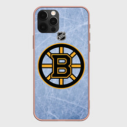 Чехол для iPhone 12 Pro Max Boston Bruins: Hot Ice, цвет: 3D-светло-розовый