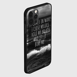 Чехол для iPhone 12 Pro Max Bring Me The Horizon - it comes in waves, цвет: 3D-черный — фото 2