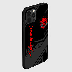 Чехол для iPhone 12 Pro Max Cyberpunk 2077: Grey Samurai, цвет: 3D-черный — фото 2