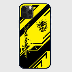 Чехол для iPhone 12 Pro Max Cyberpunk 2077: Yellow Samurai, цвет: 3D-черный