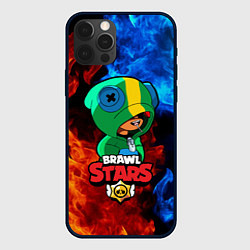 Чехол для iPhone 12 Pro Max Brawl Stars LEON, цвет: 3D-черный