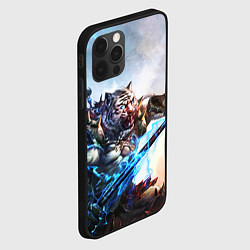 Чехол для iPhone 12 Pro Max Warrior Zoomorph, цвет: 3D-черный — фото 2