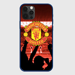Чехол для iPhone 12 Pro Max Manchester United, цвет: 3D-тёмно-синий