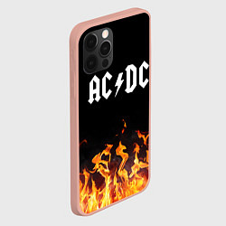 Чехол для iPhone 12 Pro Max AC DC, цвет: 3D-светло-розовый — фото 2