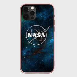 Чехол для iPhone 12 Pro Max NASA, цвет: 3D-светло-розовый