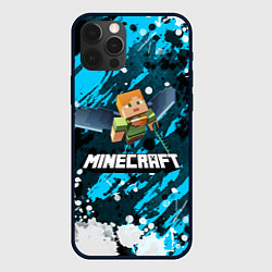 Чехол для iPhone 12 Pro Max Minecraft Майнкрафт, цвет: 3D-черный