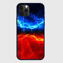 Чехол для iPhone 12 Pro Max Лёд и огонь, цвет: 3D-черный