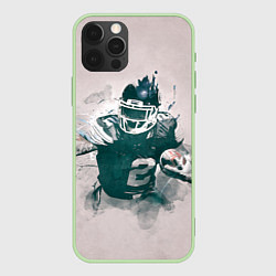 Чехол для iPhone 12 Pro Max Player number 2, цвет: 3D-салатовый