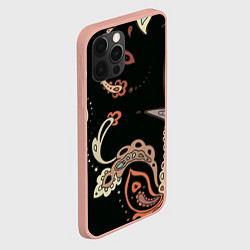 Чехол для iPhone 12 Pro Max Расписной узор, цвет: 3D-светло-розовый — фото 2