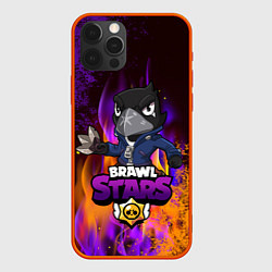 Чехол для iPhone 12 Pro Max Brawl Stars CROW, цвет: 3D-красный