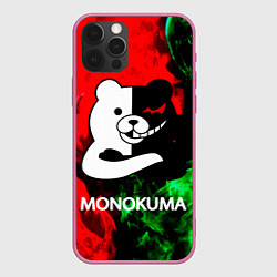 Чехол для iPhone 12 Pro Max MONOKUMA, цвет: 3D-малиновый