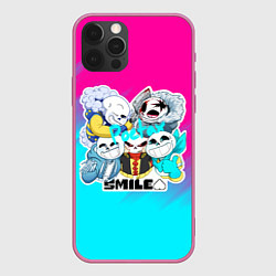 Чехол для iPhone 12 Pro Max UNDERTALE, цвет: 3D-малиновый