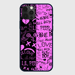 Чехол для iPhone 12 Pro Max LIL PEEP LOGOBOMBING, цвет: 3D-черный