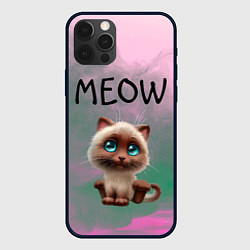 Чехол для iPhone 12 Pro Max Кошечка, цвет: 3D-черный
