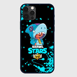 Чехол для iPhone 12 Pro Max BRAWL STARS LEON SHARK, цвет: 3D-черный