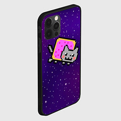 Чехол для iPhone 12 Pro Max Nyan Cat, цвет: 3D-черный — фото 2