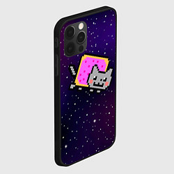 Чехол для iPhone 12 Pro Max Nyan Cat, цвет: 3D-черный — фото 2