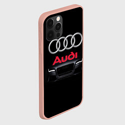 Чехол для iPhone 12 Pro Max AUDI, цвет: 3D-светло-розовый — фото 2