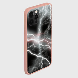 Чехол для iPhone 12 Pro Max Молния, цвет: 3D-светло-розовый — фото 2