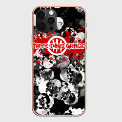 Чехол для iPhone 12 Pro Max Three days grace, цвет: 3D-светло-розовый