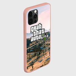 Чехол для iPhone 12 Pro Max Grand Theft Auto 5, цвет: 3D-светло-розовый — фото 2