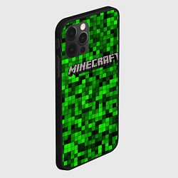 Чехол для iPhone 12 Pro Max MINECRAFT CREEPER КАПЮШОН, цвет: 3D-черный — фото 2