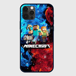 Чехол для iPhone 12 Pro Max Minecraft Майнкрафт, цвет: 3D-черный