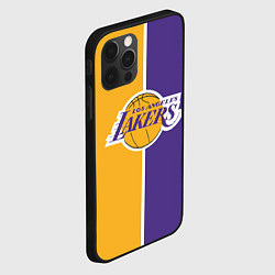 Чехол для iPhone 12 Pro Max LA LAKERS, цвет: 3D-черный — фото 2