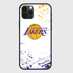 Чехол для iPhone 12 Pro Max LA LAKERS, цвет: 3D-черный