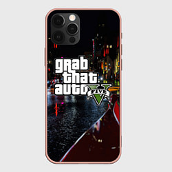 Чехол для iPhone 12 Pro Max Grand Theft Auto V, цвет: 3D-светло-розовый