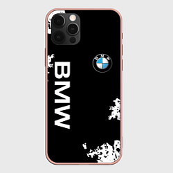 Чехол для iPhone 12 Pro Max BMW, цвет: 3D-светло-розовый