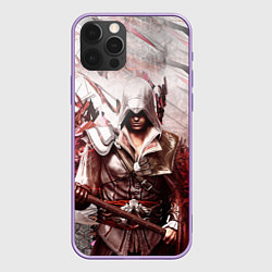 Чехол для iPhone 12 Pro Max ASSASSINS CREED, цвет: 3D-сиреневый