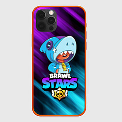 Чехол для iPhone 12 Pro Max BRAWL STARS LEON SHARK, цвет: 3D-красный