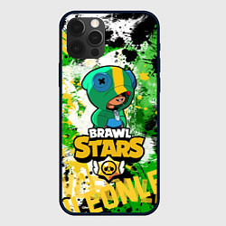 Чехол для iPhone 12 Pro Max Brawl Stars Leon, цвет: 3D-черный