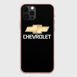 Чехол для iPhone 12 Pro Max CHEVROLET, цвет: 3D-светло-розовый