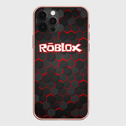 Чехол для iPhone 12 Pro Max ROBLOX, цвет: 3D-светло-розовый