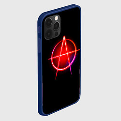 Чехол для iPhone 12 Pro Max Анархия, цвет: 3D-тёмно-синий — фото 2