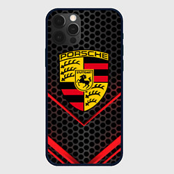 Чехол для iPhone 12 Pro Max PORSCHE, цвет: 3D-черный