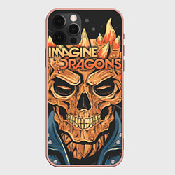 Чехол для iPhone 12 Pro Max Imagine Dragons, цвет: 3D-светло-розовый