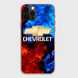 Чехол для iPhone 12 Pro Max CHEVROLET, цвет: 3D-светло-розовый