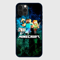 Чехол для iPhone 12 Pro Max Minecraft Майнкрафт, цвет: 3D-черный