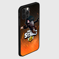 Чехол для iPhone 12 Pro Max Brawl Stars Crow Ворон, цвет: 3D-черный — фото 2