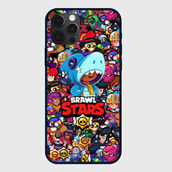 Чехол для iPhone 12 Pro Max BRAWL STARS: LEON SHARK, цвет: 3D-черный