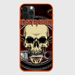 Чехол для iPhone 12 Pro Max Iron Maiden, цвет: 3D-красный