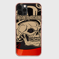 Чехол для iPhone 12 Pro Max Iron Maiden, цвет: 3D-светло-розовый