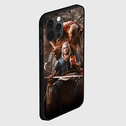 Чехол для iPhone 12 Pro Max КРОВЬ И ВЕДЬМАК, цвет: 3D-черный — фото 2